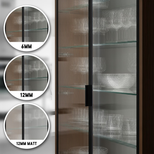 Reeded glass film - glass, fluted